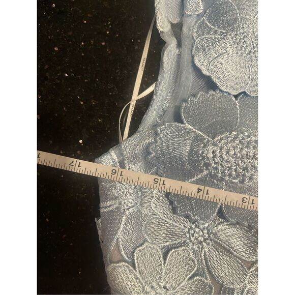 ELLIATT Selene Floral Cocktail Midi Dress Blue parties evening 👗size S NWT - Picture 5 of 6